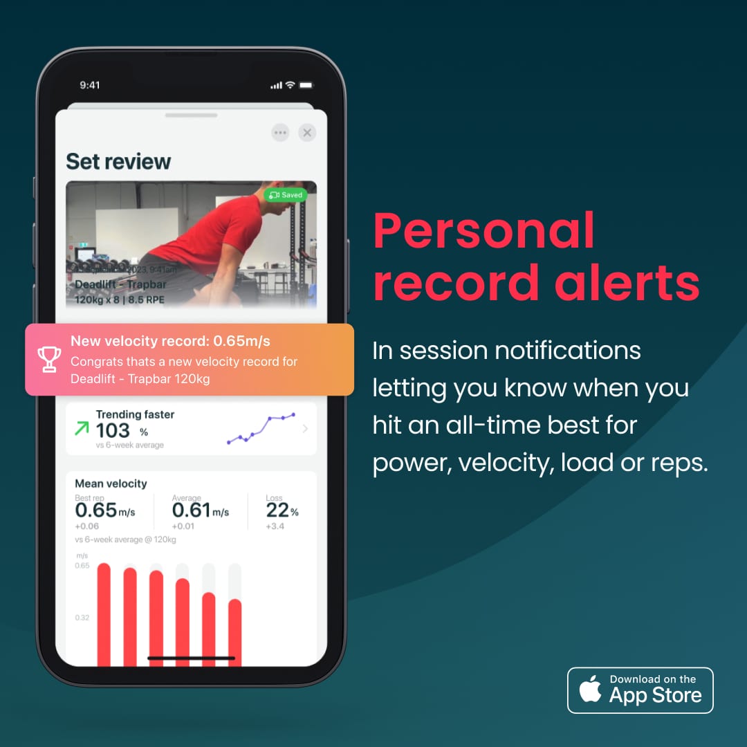 Metric VBT - motivation and intent with velocity records