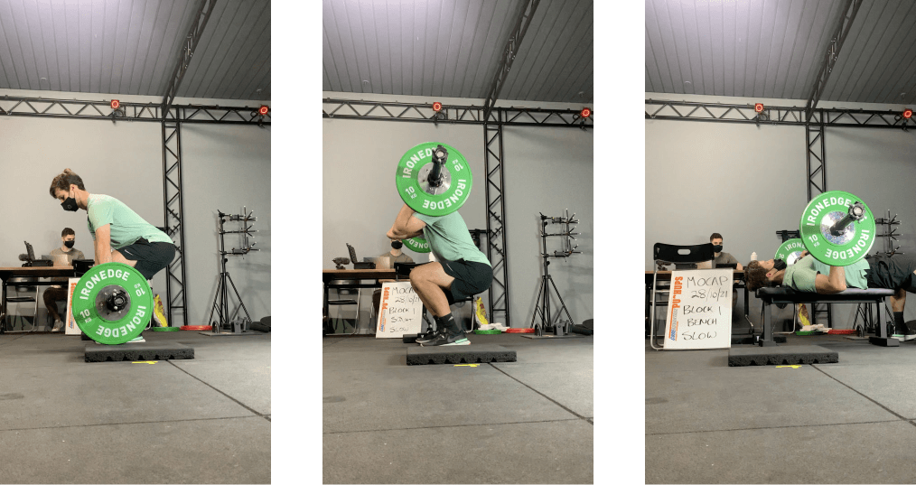 Motion capture testing of the bench, squat and deadlift with Metric VBT
