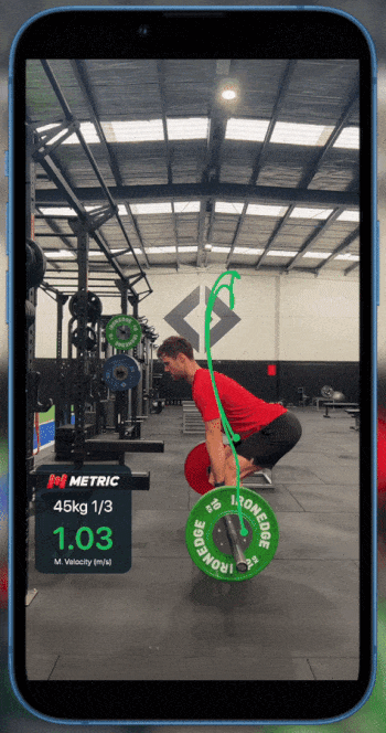 Hang power clean gif | olympic weightlifting with bar path